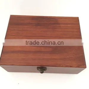 Cusom Logo Engraved Natural Paulownia Wooden Teabox thumbnail-3