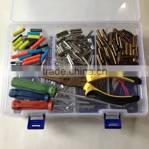 2-layer Plastic Adjustable Compartments Metal Aglet Tool Bin Storage Box thumbnail-3
