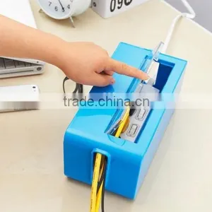 Multi Power Plug Socket Anti-dust Storage Box Cable/Wire/Cord Organizer Box thumbnail-4