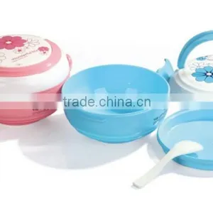 Plastic Round Portable Single Layer Lunch Box/Insulation Boxes thumbnail-1