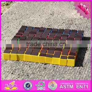 2017 New Design 100 Pieces Educational Magnetic Wooden Building Blocks for Toddlers W13A118 thumbnail-6