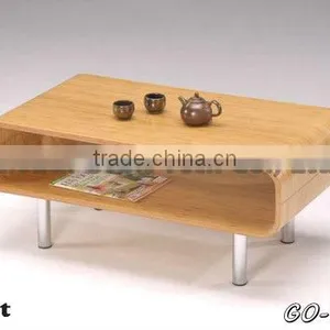 Bentwood Coffee Table, Japanese Style Modern Wooden Coffee Table thumbnail-1