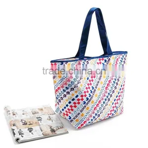 300D Polyester Dye Sublimation Full Color Printing Shopping Tote Bag,Waterproof Large Capacity Tote Bag thumbnail-3