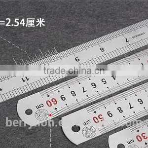 Berrylion Stainless Steel Ruler Thicken Straight Ruler 150-2000mm Straight Ruler thumbnail-2