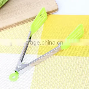 UJ16 9 Inch High Quality Stainless Steel Serving Tongs thumbnail-5