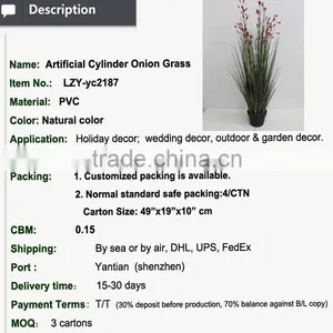 Hotsale Decorative Coral Fake Onion Grass With Flower thumbnail-2