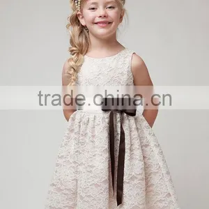 High Quality Infant Girl Dresses for Party Baby Girl Baptism Dress Lace Ribbon Belt Kids Elegance Princess Dress for Occasion thumbnail-3