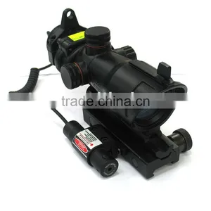 Trumpet Shell Green and Red Dot Sight With Windage and Elevation Adjust Mechanism and Mini Red Laser Scope Combo thumbnail-1