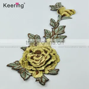 Iron-on Flower Embroidery Patch for Clothes Shoes Hats Scarf Accessories thumbnail-2