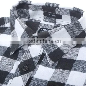 Man Flannel Shirts Casual Checks Flannel Shirts Double Brushed Flannel Shirt for Man thumbnail-3