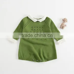 Sweet Toddler Girl Boutique Outfits Crochet Patterns Baby Romper thumbnail-3