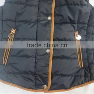 Girl Basic Padding Vest With Fur Hood thumbnail-5