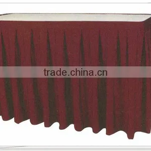 Latest Fashion Satin Table Skirt thumbnail-4