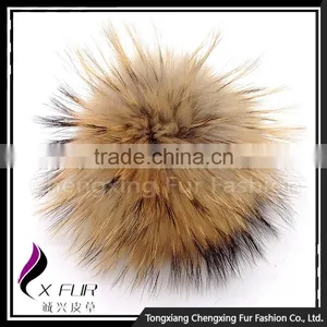 CX-R-50 2017 New Fashion Raccoon Fur Ball Keychain thumbnail-2