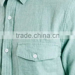 2016 Latest Dress Designs Mens Hemp Dress Linen Shirts thumbnail-2
