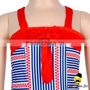 YZA-003 Yihong Fashion Style One Size Baby Red Strap Stripe With Dress Suit Kids Girls Wears Bikini thumbnail-2