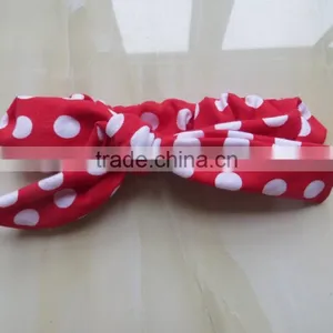 XF-404 Wholesale Children Hair Accessories Fancy Baby Girls Headbands Polka Dot Hairband thumbnail-1