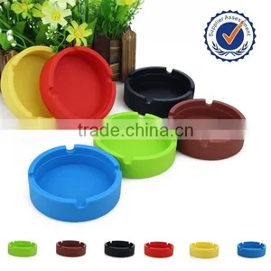 Pocket Portable Silicon Round Ashtray thumbnail-1