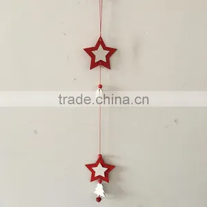Handmade DIY Christmas Decoration Red Star Hanging Crafts thumbnail-3
