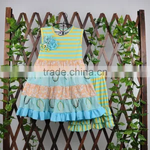 2017 New Arrival Infant Girl Polka Dot Ruffle Raglan Top Kids Boutique Summer Clothing Wholesale thumbnail-5