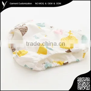 Cartoon And Fruits Print Organic Cotton Children Panties thumbnail-1