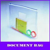 Clear a4 Pvc Zipper Documents Bag thumbnail-1