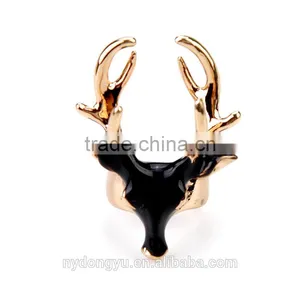 Lady Lovely Cow Head Ring/creative Brass Women Ring/top Quality Ring thumbnail-3