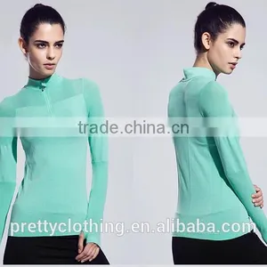 Women's Sweatshirts Half-Zip Quarter Long-Sleeve Yoga Running Pullover Jacket thumbnail-3