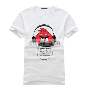 2014 Cotton Printed Compressed Plain T-shirts for Gift thumbnail-5
