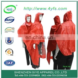 Adult Waterproof 190T Polyester With PVC PU Coating Rain Suit thumbnail-1