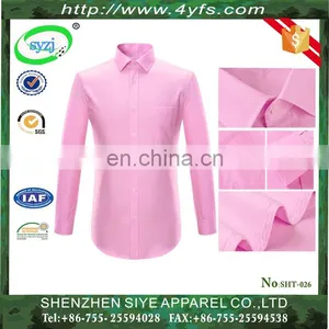 100% Cotton Long Sleeve Casual Shirt for Men/ Customized Slim Fit Dress Shirt thumbnail-1