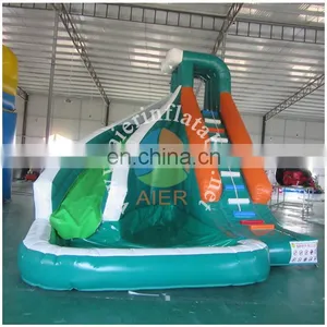 Excellent Quality Inflatable Slide Cheap Mini Green Water Slide Inflatable thumbnail-1