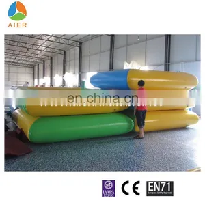 Double Layer Inflatable Swimming Pool Giant Blue Inflatable Pool for Kids and Adults thumbnail-3