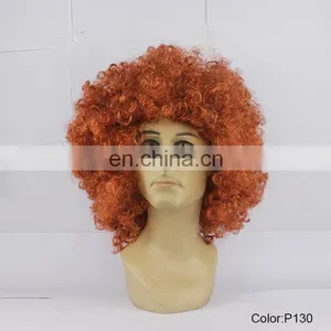 Halloween Big Synthetic Curly Afro Party Hair Wigs for Black Women P130 thumbnail-1