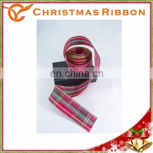 Varying The Width Of Each Stripe Tartan Plaid Christmas Nastro thumbnail-5