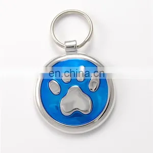 Gift Item Custom Round Dog Tag With Ring thumbnail-1
