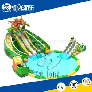 Kids Water Park Design Inflatable Swimming Pool Slide for Sale thumbnail-1