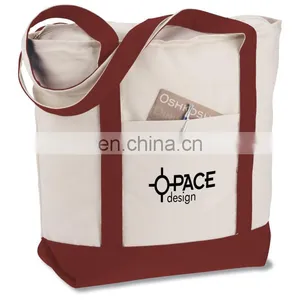 XD1021China Suppliers Wholesale Large Heavyweight Cotton Canvas Boat Tote thumbnail-3