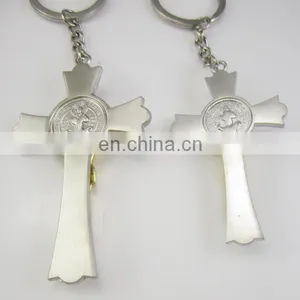 Catholic Saint Benedict Crucifix Cross Keyring Key Chain thumbnail-3