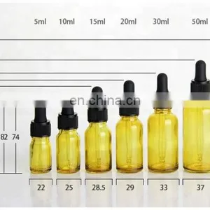 Pharmaceutical Industrial Use Amber Essential Oil Glass Bottle With Aluminum Pump thumbnail-5