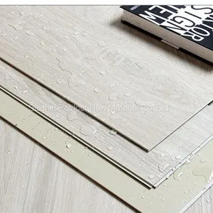 SPC Floor Plastic Flooring Sheet Tiles Slotted Click Lock 3.2mm Thickness 0.5mm Wear Layer thumbnail-1