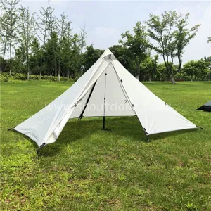 Oudoor 1 Person Pyramid Tent Rodless Backpacking Waterproof Lightweight Hiking Camping Hiking Ultralight Tents thumbnail-1