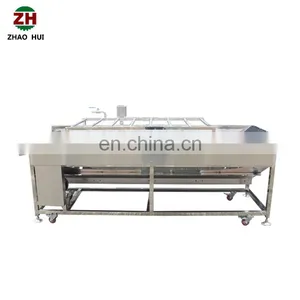 Industrial Automatic Red Bell Pepper Onion Tomato Vegetable Brush Roll Washing Machine for Sale thumbnail-3
