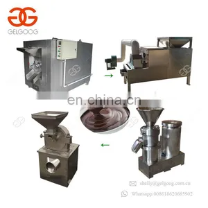 Stainless Steel Cocoa Bean Almond Butter Peeling Grinder Machine Cocoa Powder Production Line thumbnail-1