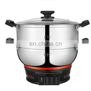 Multipurpose Home Appliance Stainless Steel Three Layers Electric Steamer Cooking Pot thumbnail-2