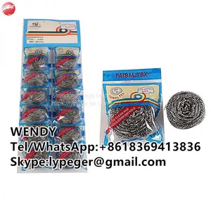 Blister Card Stainless Steel Scourer Dish Cleaning Ball thumbnail-3