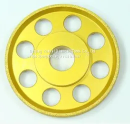 Brazed Diamond Cast Iron Grinding Wheel for Grinding Special Flat Plum Wheel Disc of Cast Iron thumbnail-1