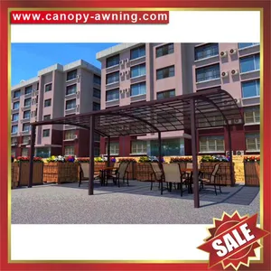 Outdoor Aluminium PC Polycarbonate Shelter Canopy Awning Cover Gazebo Kiosk Pavilion for Sale thumbnail-2