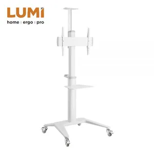 Ultra-Modern Aluminum Mobile TV Cart thumbnail-1