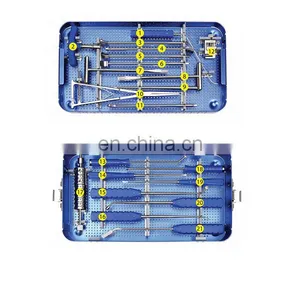 Chinese Manufacture TLIF Lumbar PEEK Cage Spine Surgery Instrument Set thumbnail-1